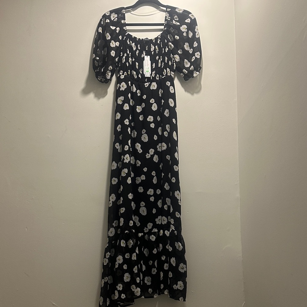 Soft Tiered Maxi Dress in Flower Illusion